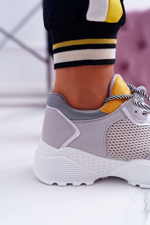 Dámská Sportovní Obuv Tlustou Podrážkou Žluté Chillout