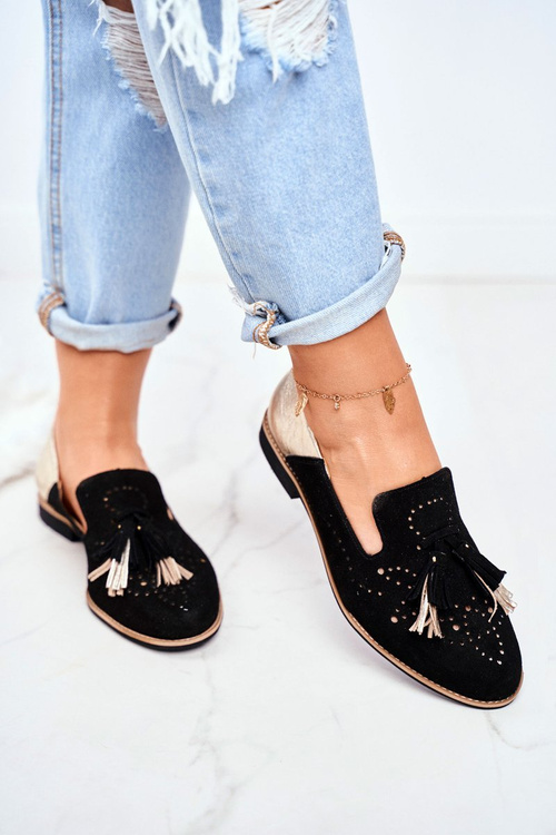 Dámské Polobotky Maciejka Kožené Černé 04484-01/00-5