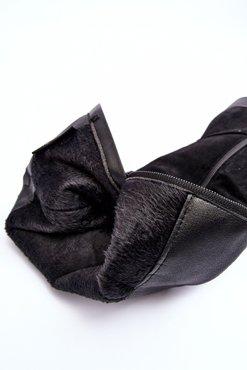 Kožené podpatky na špičce černé Melisandra