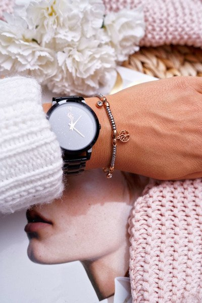 Dámský řetízkový Náramek strom života růžové zlato Tree