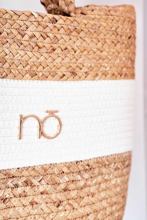 Pletena Plážová Kabelka Shopper NOBO XK0260 Béžová