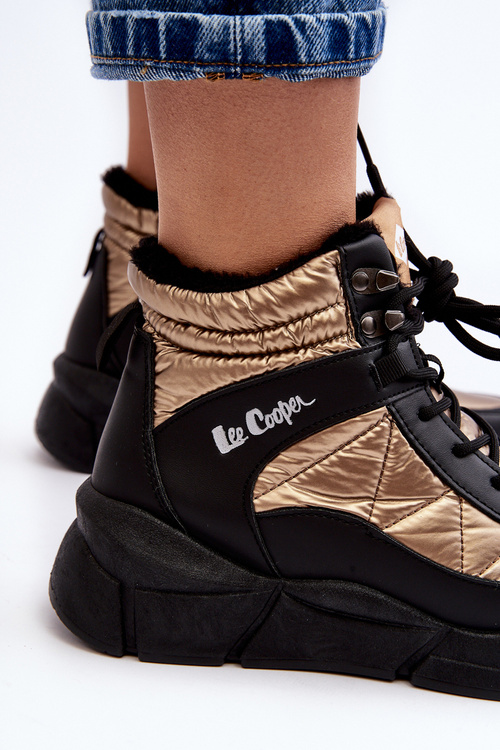 Ocieplané Dámské Botky Na Platformě Lee Cooper LCJ-23-44-1986L Zlaté