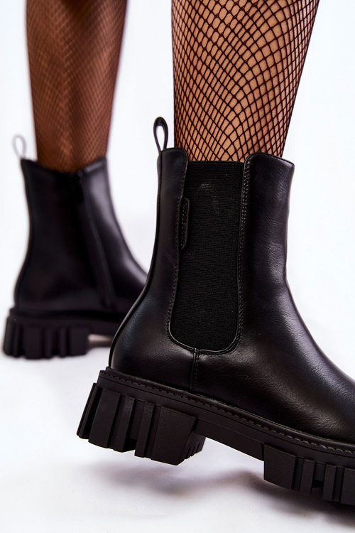 Boty Workery Cross Jeans KK2R4069C Černe