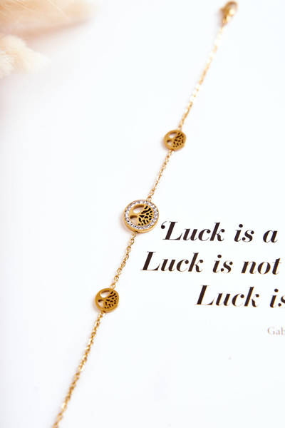 Náramok pre celebrity žien tri stromy života zlata