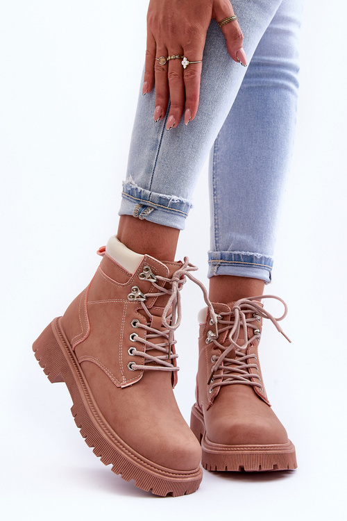 Dámske kožené izolované ružové póly