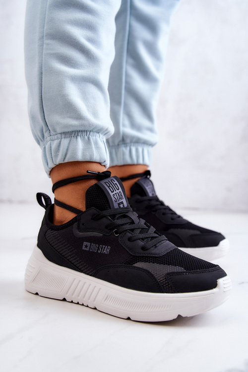 Módní tenisky Sportovní obuv Big Star JJ274598 Černá