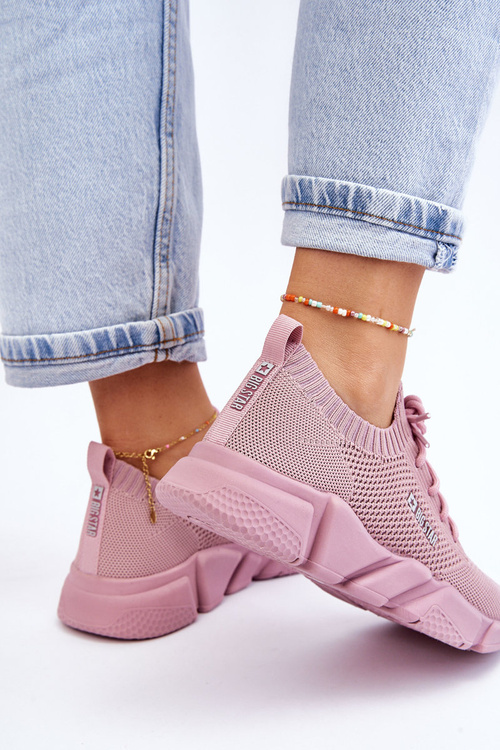 Dámské lehké tenisky Memory Foam System Big Star JJ274266 Růžove