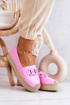 Klasické Espadrilky Na Platformě růžove Julianne