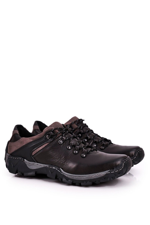 Pánské Trekové Boty Kožené BEDNAREK černé