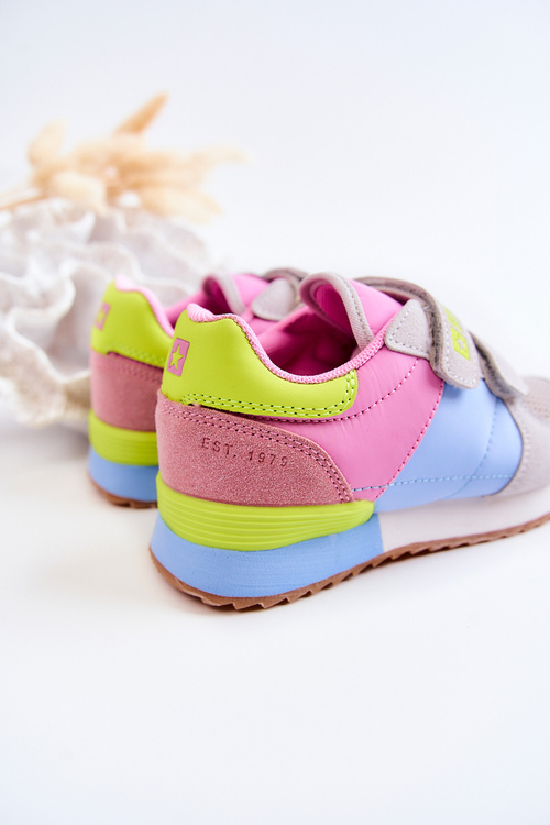 Dětská sportovní obuv Memory Foam Big Star JJ374252 růžovo-modrá