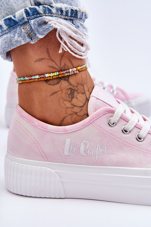 Tenisky na Lee Cooper LCW-23-31-1781L Platform Pink Pink