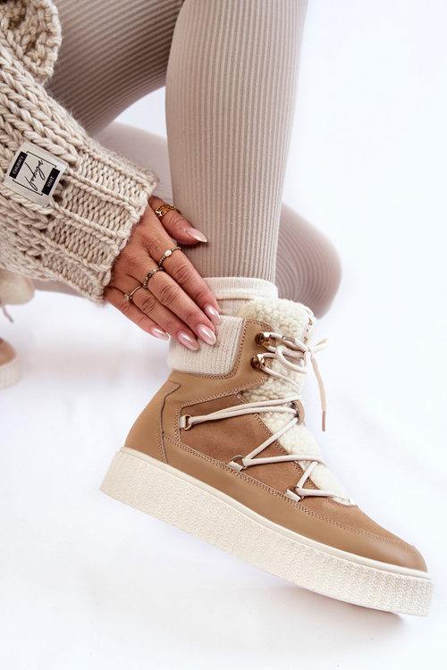 Dámske snehové topánky LA.FI 280072ta-QN Beige