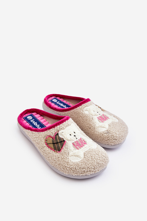 Dámské domácí pantofle s mývalem Inblu EC000095 tmavě modré