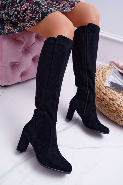 Ženské topánky Sergio Leone Black KZ275 Suede