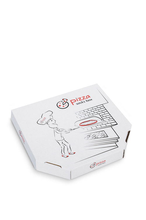 Dúhové ponožky pizza 4 páry pepperoni