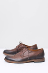 Nikopol Brown Leather Pánske elegantné topánky Modtes