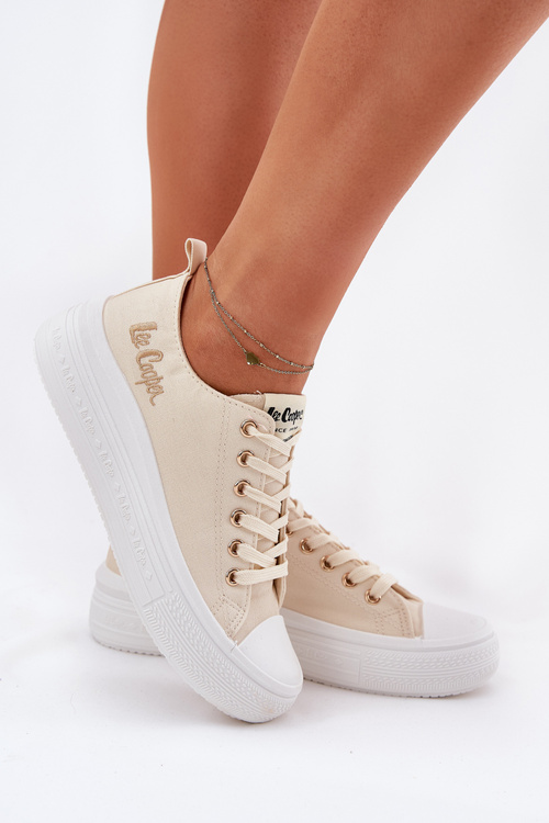 Dámske Tenisky Na Platforme Béžové Lee Cooper LCW-24-44-2464L