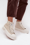 Dámské tenisky Na platformě LEE 50253002.35E ISLA WOMEN MID Béžové