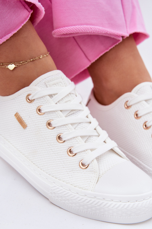 Dámske Textilné Tenisky Big Star RR274766 Biele