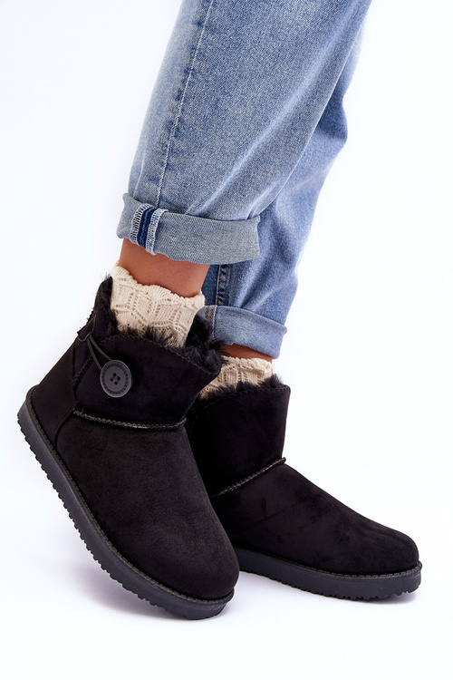 Ocieplane Dámské Sněžky Se Ozdobou Černé Siriol