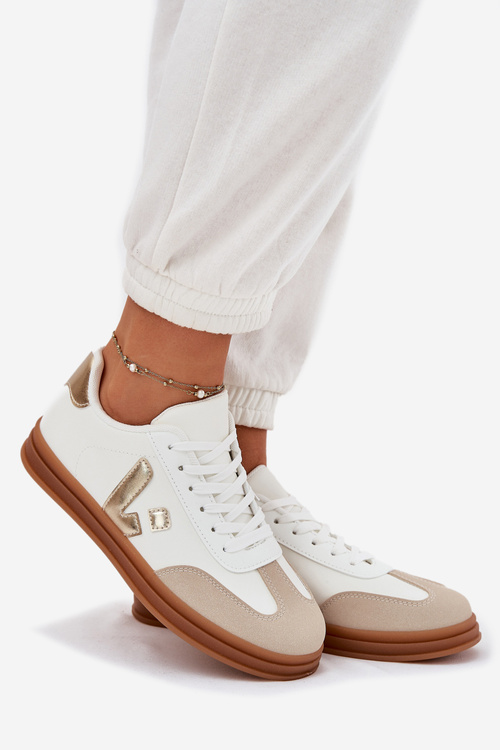 Dámske Eko Kožené Tenisky Biele Micca