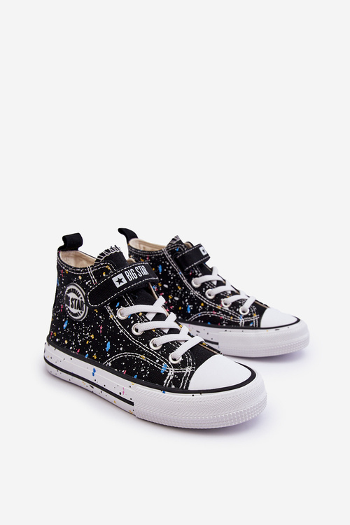 Vzorkovaná veľká hviezda LL374050 Čierne tenisky