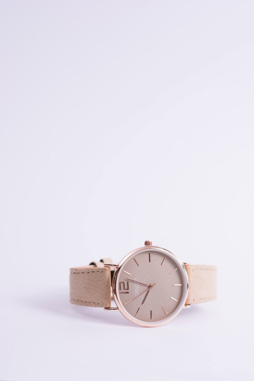 Dámské Hodinky Ernest Manon Suede Beige