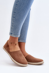 Dámské semišové espadrilky hnědé Vulcano