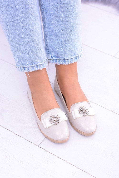 Béžová dámská balerína Lords Zirconias Rumi