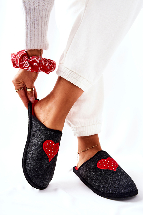 Domácí pantofle Panto Fino II267009 Černá a červená