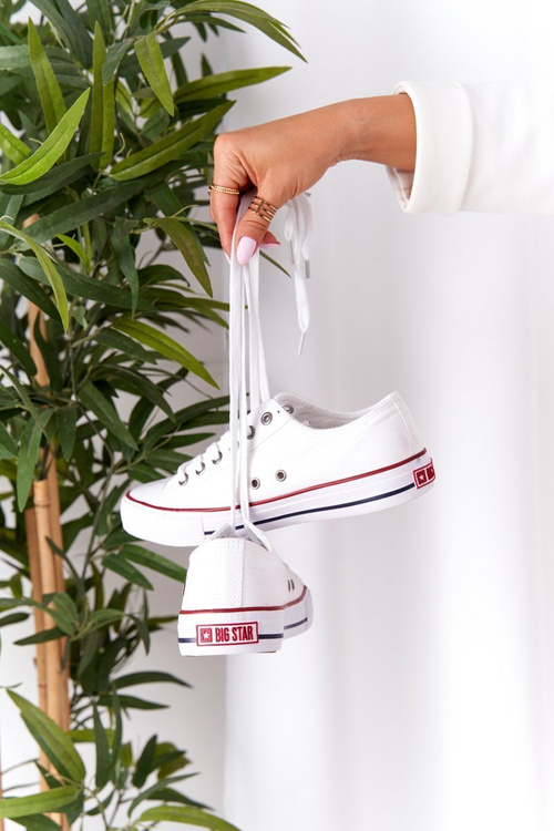 Dámské Klasické Nízké Tenisky Big Star DD274336 Bile