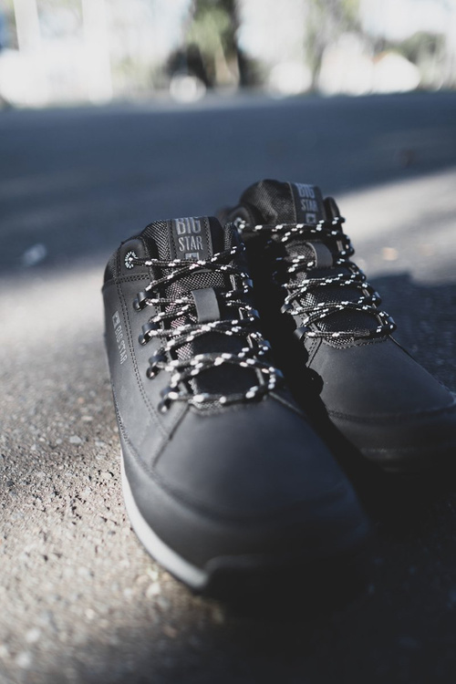 Pánske turistické topánky Veľká hviezda High Outdoor Black EE174465