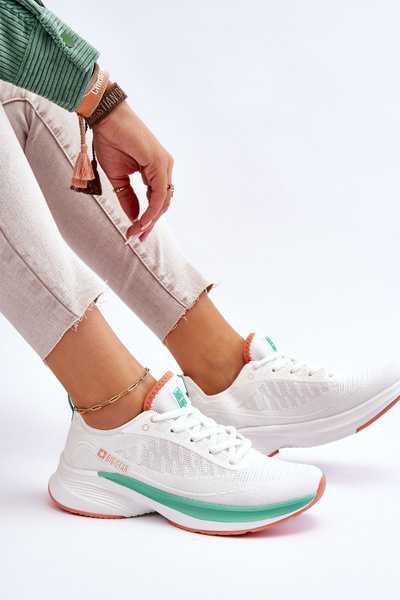 Pamäťový penový systém Big Star LL274328 Biele športové topánky