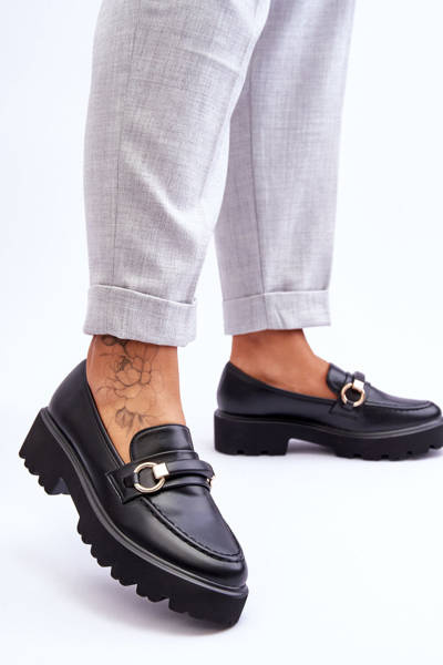 Dámské kožené mokasíny Černá Camerin