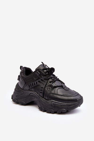 Dámské Sportovní Boty Sneakersy Masivní Černé Toderus