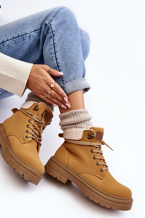 Dámske kožené topánky s ťavou Lynnvia ovčie plášť