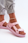 Dámské sandály na platformě Big Star NN274A533 růžové
