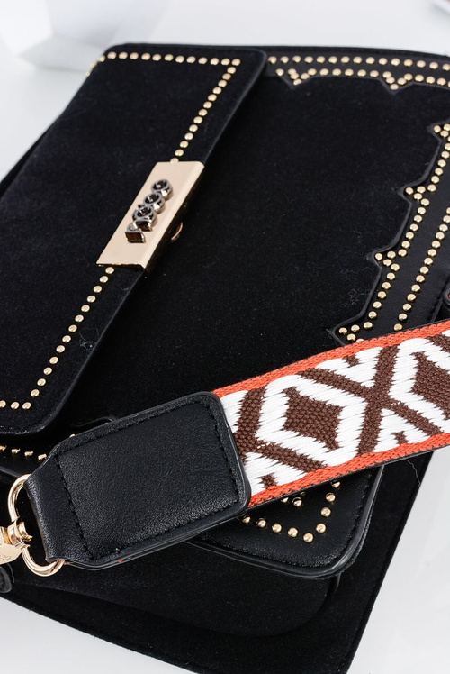 Kabelka žien čiernej pošty so zirkónmi