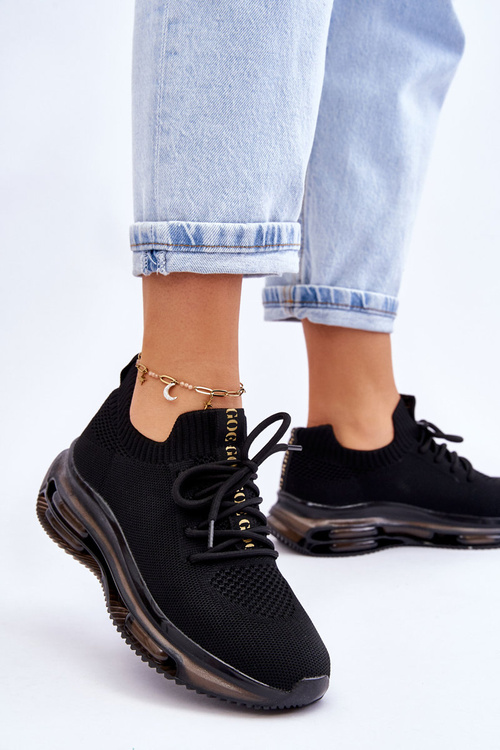 Dámske posuvné ponožky Goe jj2n4080 čierna