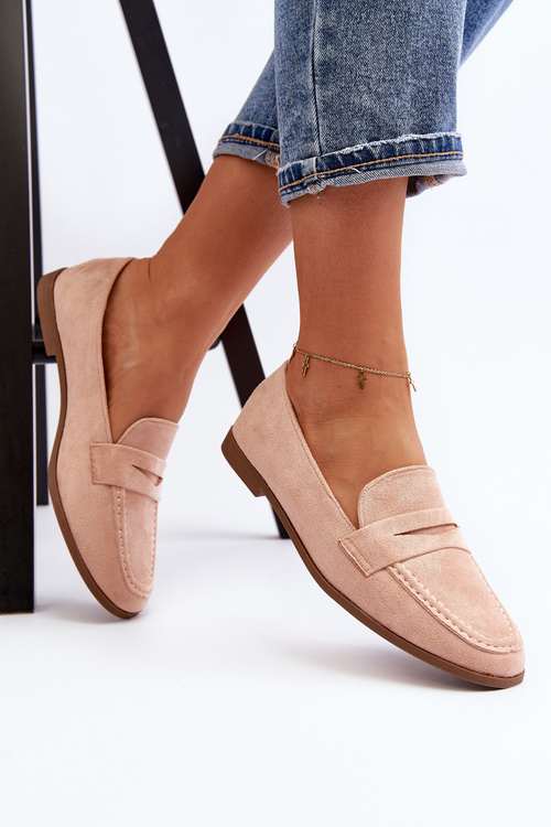 Dámské Klasické Mokasíny Růžové Olevin