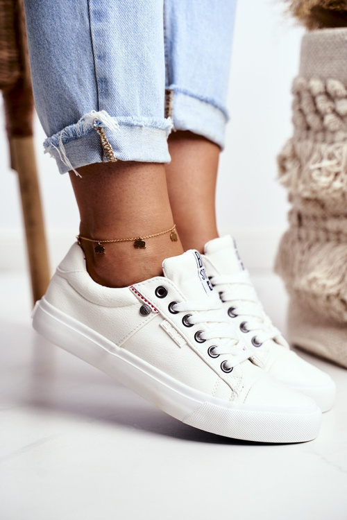 Dámske kožené tenisky Big Star GG274060 biela