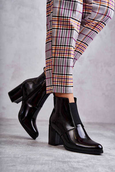 Klasické lakované topánky la.fi 260035b-la čierne