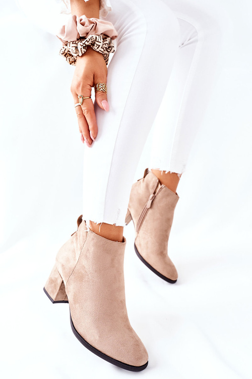 Dámské Semišové Boty Béžové Ardmore