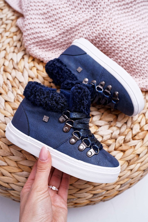 Chlapecká a Dívčí Obuv-Tenisky Big Star Tmavě Modré EE374018