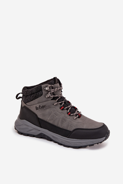 Pánske trekové topánky s izoláciou Lee Cooper LCJ-25-01-3722M sivé