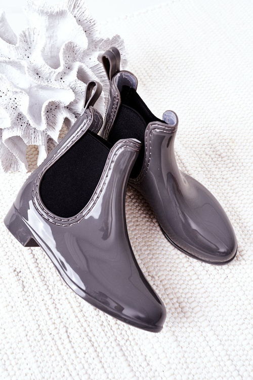 Detské galoshes šedá ľalia