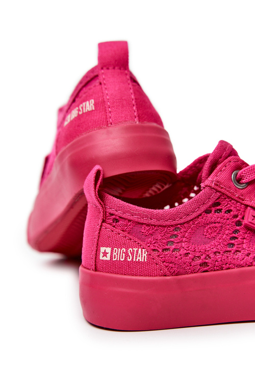 Veľká hviezda JJ374131 Openwork Sneakers Pink