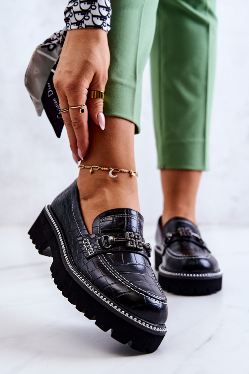 Boty Had S Ornamentem černé Adison