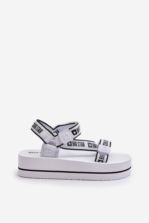 Dámské sandály na platformě Big Star NN274A526 Bílé