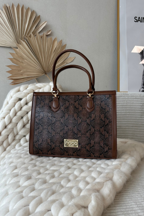Kabelka Zvířecí vzor NOBO BAG6150-M17 Hnědá